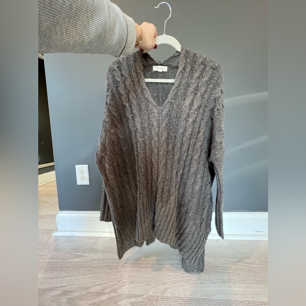 Vici Gray Oversized Sweater, NWOT, Small